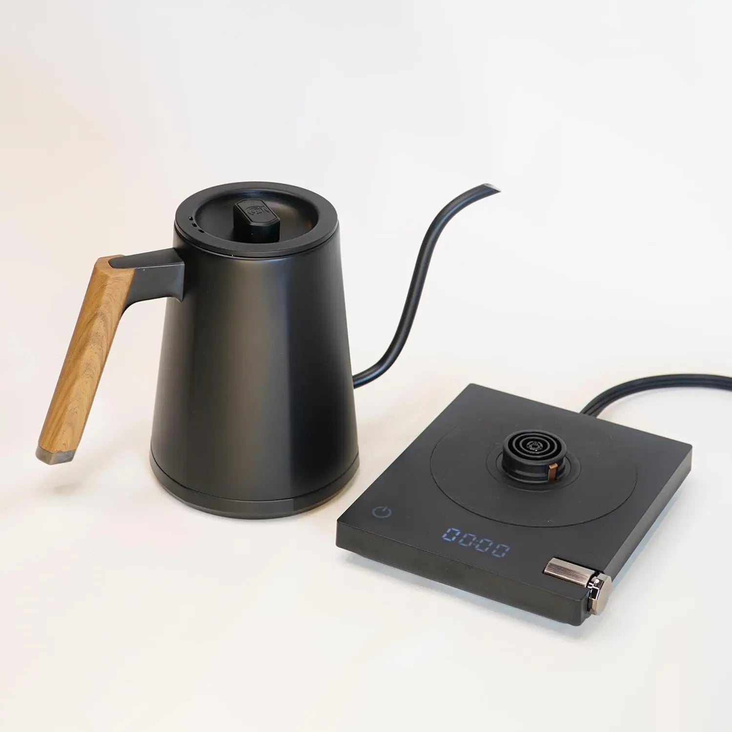 Electric Pour Over Kettle | 600ml Stainless Steel Gooseneck Kettle with Precise Temperature Control, Rapid Heating, and Ergonomic Handle - Crema Peaks Coffee