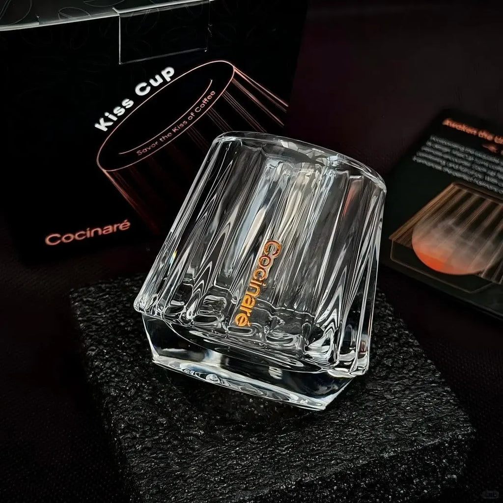 Cocinare Espresso Cups Set of 2, Crystal Clear Espresso Shot Glasses, Ideal Small Demitasse Cups for Pour Over Coffee Maker and Cortado, Essential Coffee Bar Accessories, Gift for Lovers, 1.5 OZ - Crema Peaks Coffee