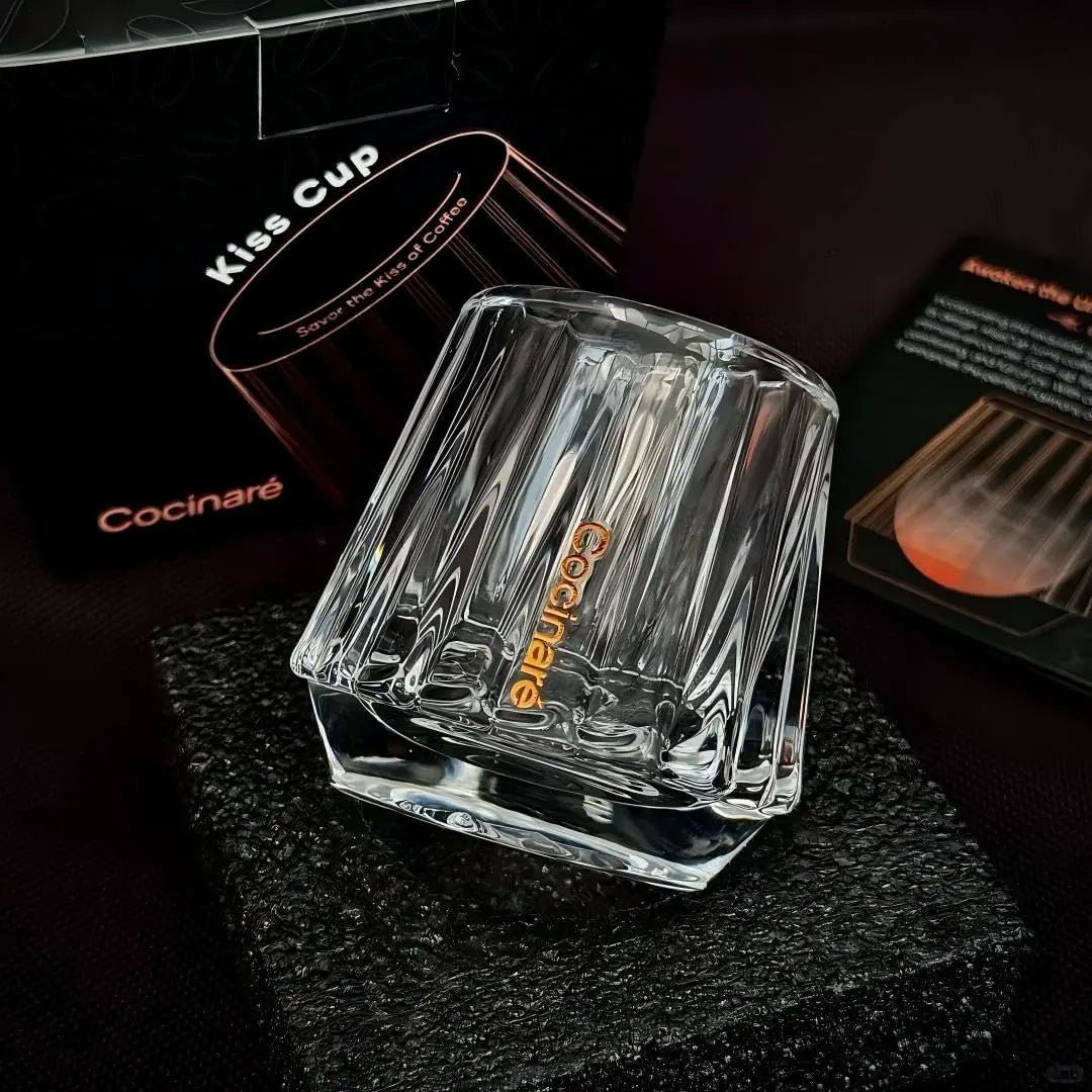 Cocinare Espresso Cups Set of 2, Crystal Clear Espresso Shot Glasses, Ideal Small Demitasse Cups for Pour Over Coffee Maker and Cortado, Essential Coffee Bar Accessories, Gift for Lovers, 1.5 OZ - Crema Peaks Coffee