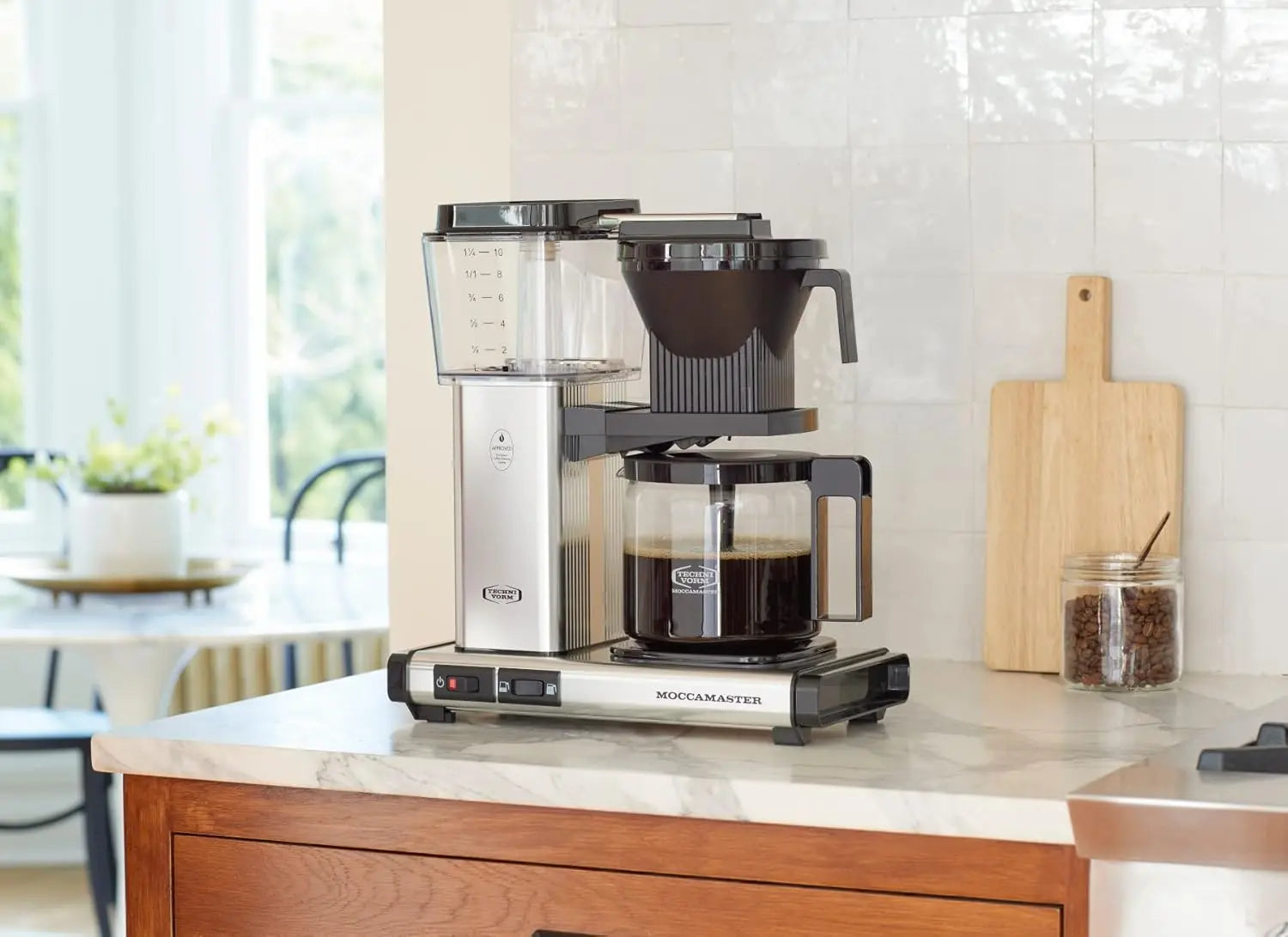 Technivorm Moccamaster 53941 KBGV Select 10-Cup Coffee Maker, Polished Silver, 40 ounce, 1.25l - Crema Peaks Coffee
