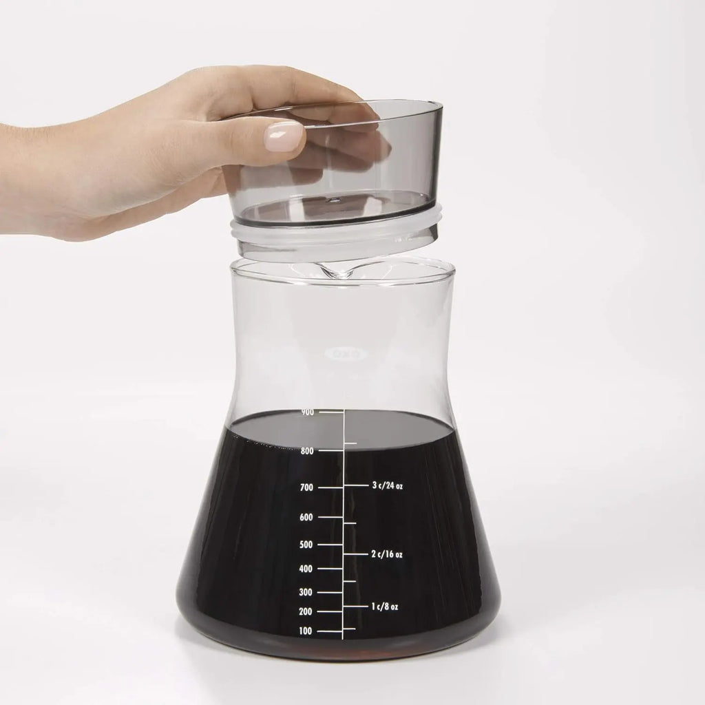 OXO Good Grips Cold Brew Coffee Maker,  32 Ounce - Crema Peaks Coffee