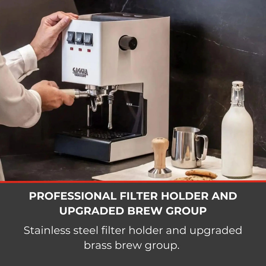 Gaggia RI9380/49 Classic Evo Pro Espresso Machine, Thunder Black, Small - Crema Peaks Coffee