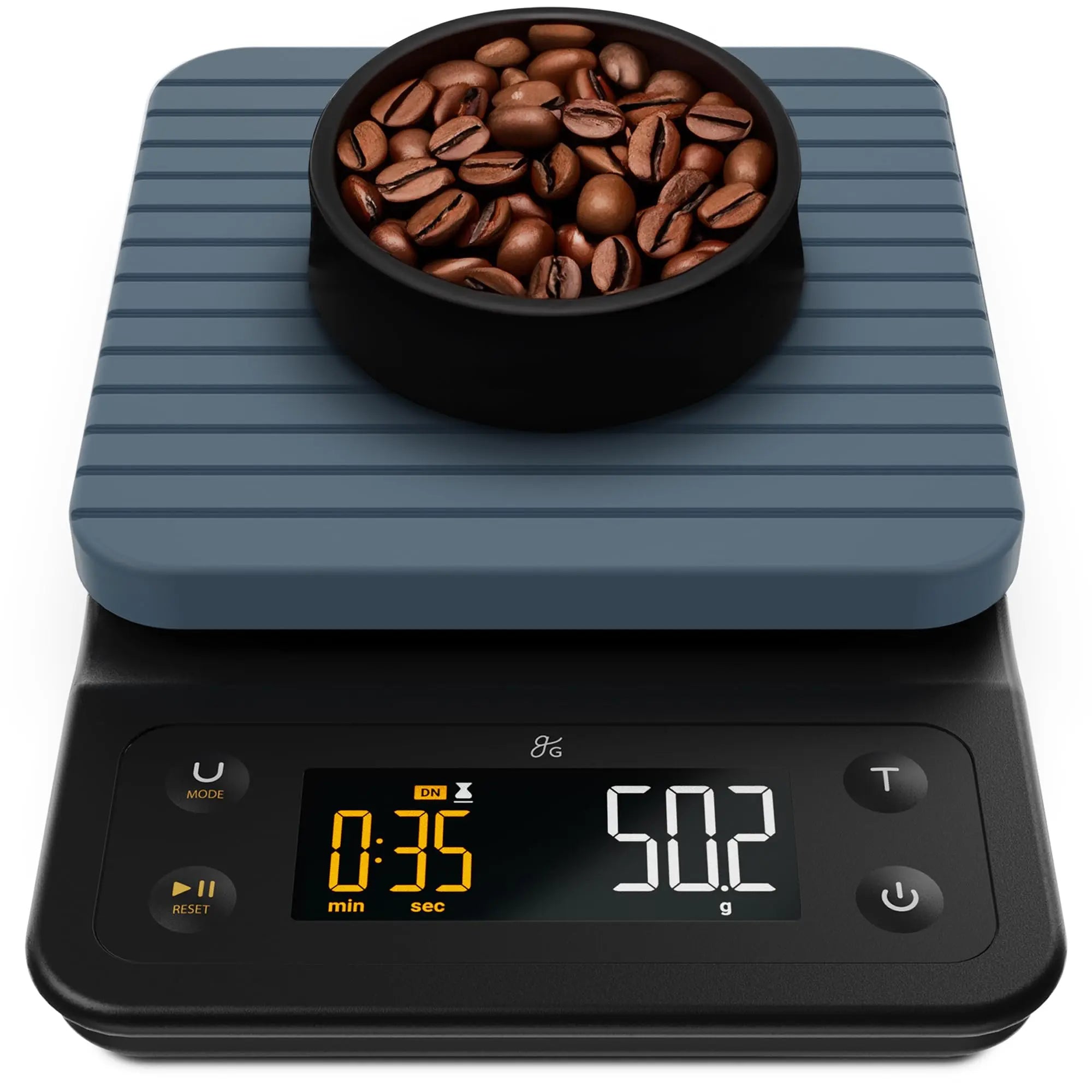 Coffee Scale by Greater Goods with Timer – 0.1g Precision Digital Coffee & Espresso Scale for Pour-Over, Coffee Bean Weighing, Barista Brewing, Waterproof Cover, 3kg Capacity (Onyx Black) - Crema Peaks Coffee