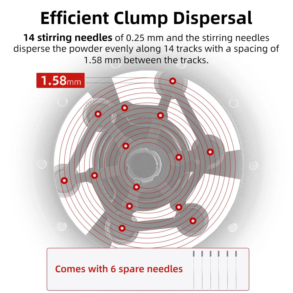 WDT Tool Espresso 54mm for Breville, MHW-3BOMBER Espresso Distribution Tool with Magnetic Base for Barista, Adjustable Depth Needle Distributor Tool, Coffee Stirrer Tools, YU Series Cyclone, T5959 - Crema Peaks Coffee