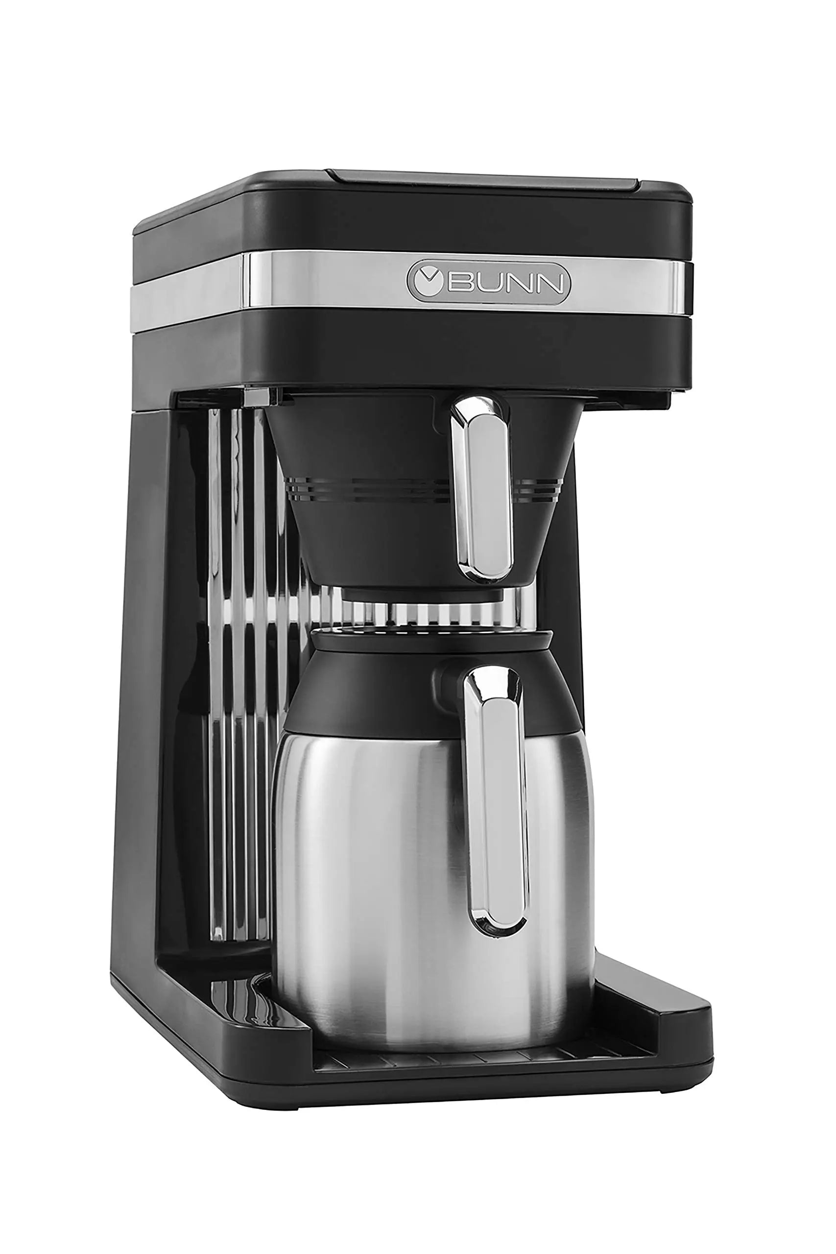 BUNN 55200 CSB3T Speed Brew Platinum Thermal Coffee Maker Stainless Steel, 10-Cup, Black - Crema Peaks Coffee