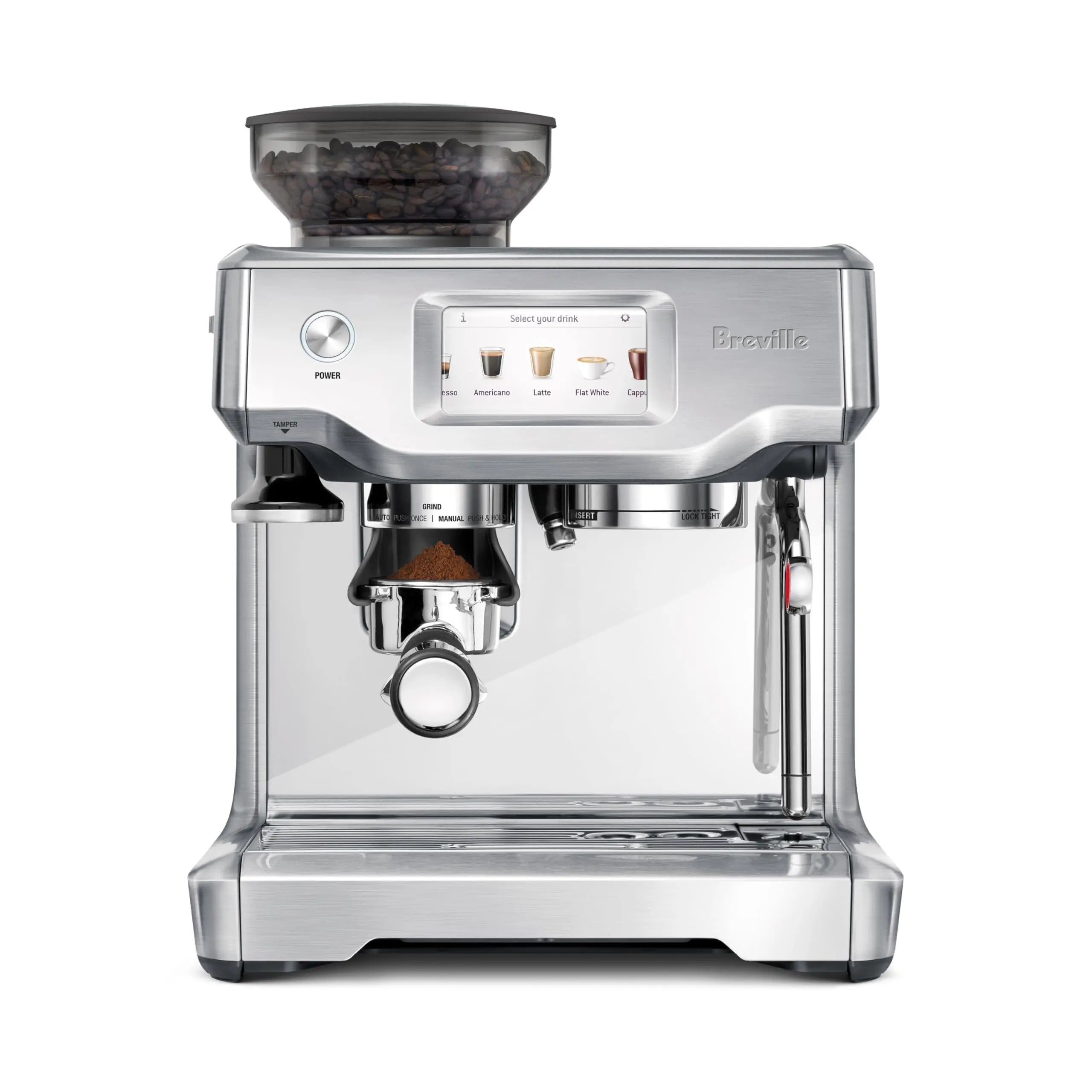Breville Barista Touch Espresso Machine BES880BSS, Brushed Stainless Steel - Crema Peaks Coffee