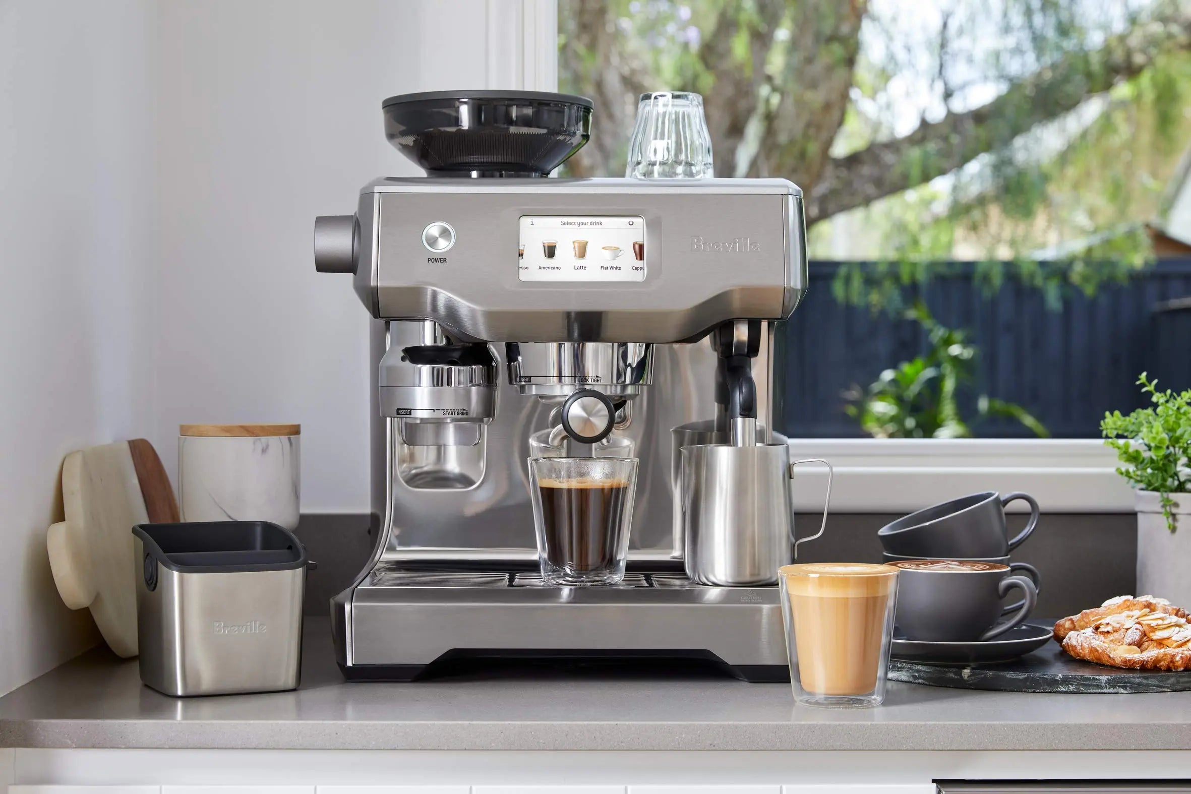 Breville Barista Touch Espresso Machine BES880BSS, Brushed Stainless Steel - Crema Peaks Coffee