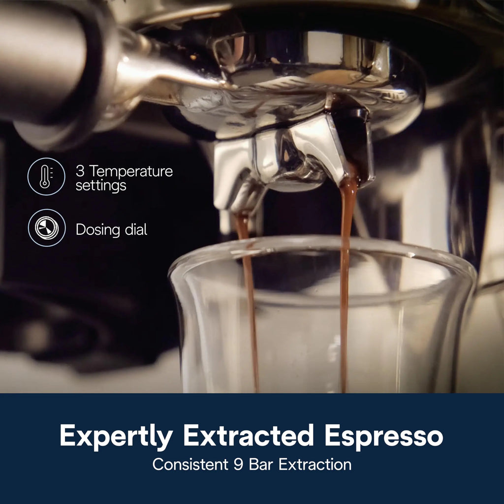 De'Longhi La Specialista Opera Espresso Machine – Cold Brew & Espresso Maker with Smart Tamping, Burr Grinder, Milk Steam Wand/Frother & 19-Bar Pressure – For Lattes & Cappuccinos - Crema Peaks Coffee