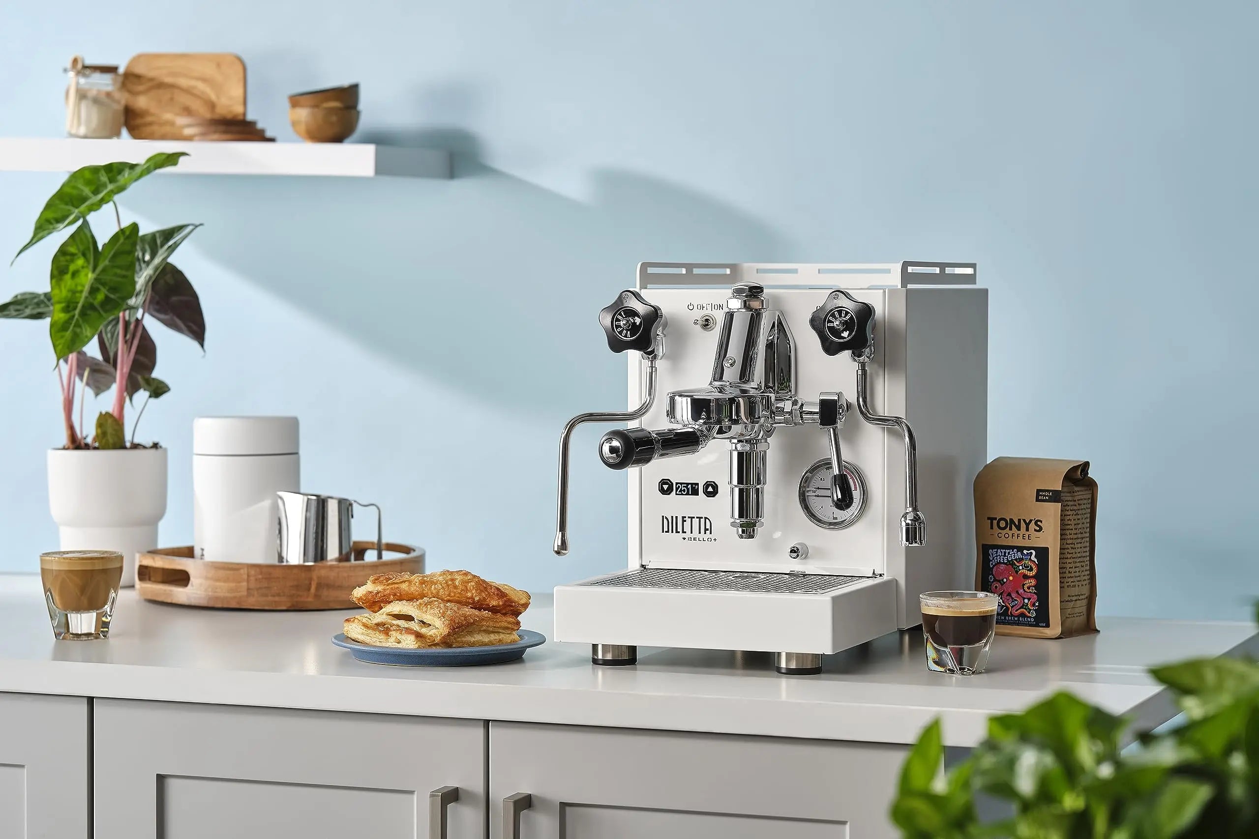 Diletta Bello+ Espresso Machine (White) - Crema Peaks Coffee