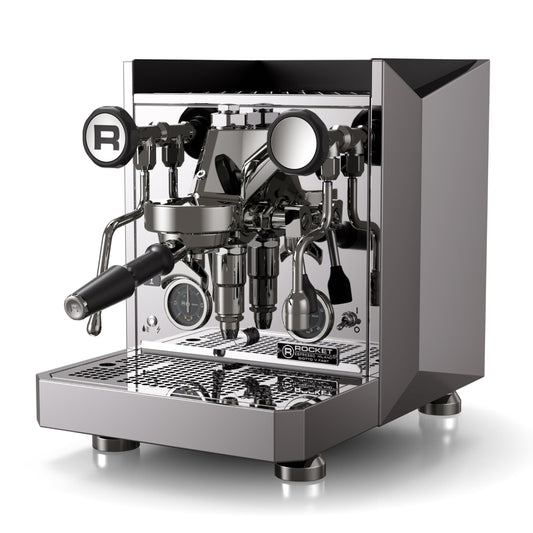Rocket Espresso Giotto FAST V Espresso Machine | Vibratory Pump | Heat Exchanger | PID Temperature Control | (Chrome)