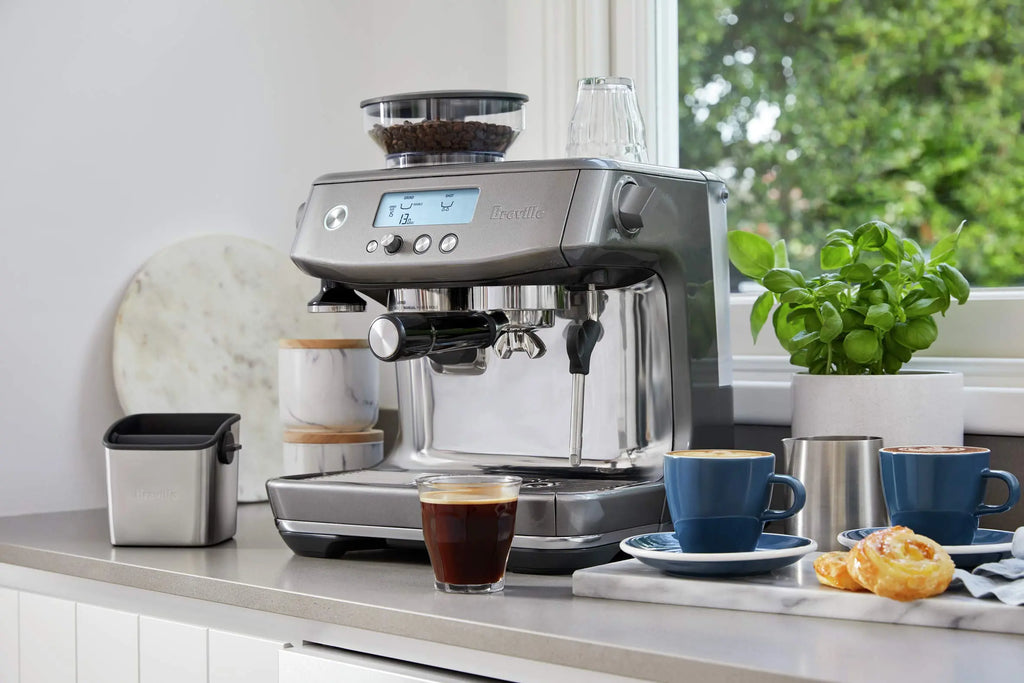 Breville Barista Pro Espresso Machine BES878BSS, Brushed Stainless Steel - Crema Peaks Coffee