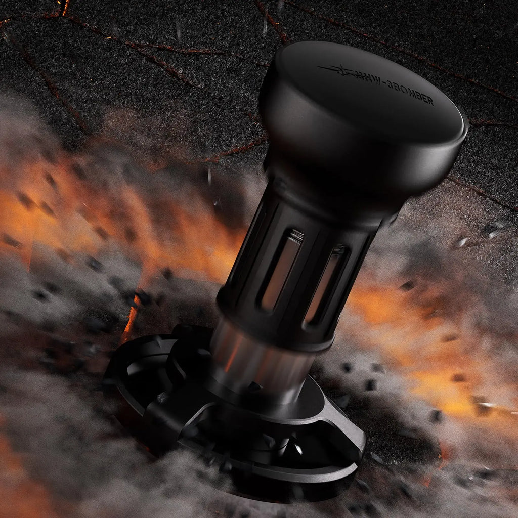58mm Espresso Tamper, MHW-3BOMBER Coffee Tamper with Sound Feedback for Barista, Impact Tamper Tool Espresso Espresso Hand Tamper with 4 Spring Loaded Fits 58mm Portafilter, YU Series, T5862-OS - Crema Peaks Coffee