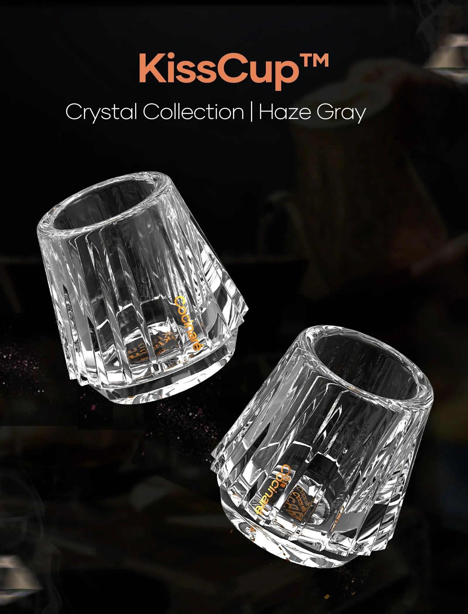Cocinare Espresso Cups Set of 2, Crystal Clear Espresso Shot Glasses, Ideal Small Demitasse Cups for Pour Over Coffee Maker and Cortado, Essential Coffee Bar Accessories, Gift for Lovers, 1.5 OZ - Crema Peaks Coffee