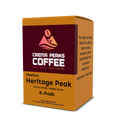 Crema Peaks Coffee K-Pods packaging on a white background