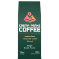 Toasted Crest Blend, Depth Without Bitterness. Cocoa depth and toasted nut warmth — bold, structured, never harsh. - Crema Peaks Coffee
