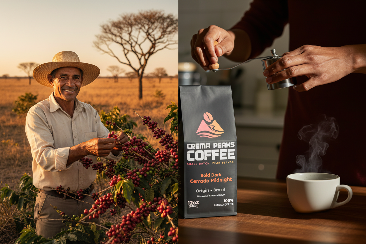 Crema Peaks Farm to Cup - Farmer Featured