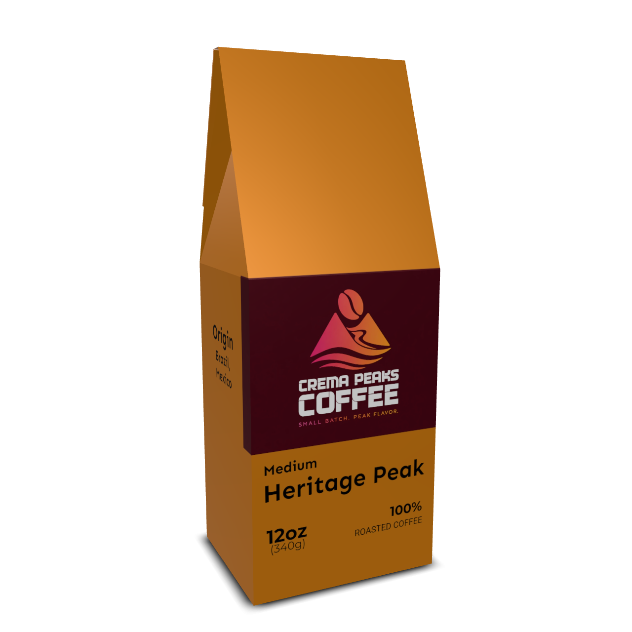 Heritage Peak Coffee, Balanced for Daily Ritual. Built for Espresso Precision. Nutty richness with warming sweetness and vibrant acidity. - Crema Peaks Coffee