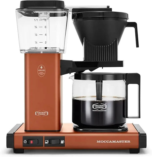 Technivorm Moccamaster 53941 KBGV Select 10-Cup Coffee Maker, Polished Silver, 40 ounce, 1.25l - Crema Peaks Coffee