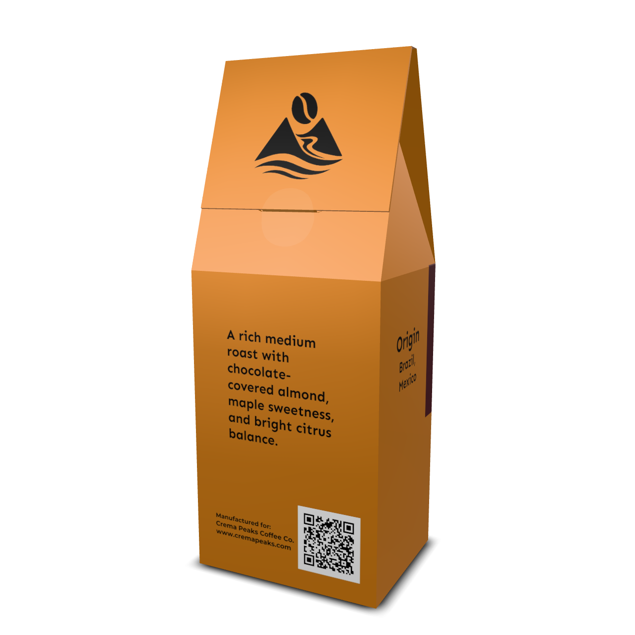 Heritage Peak Coffee, Balanced for Daily Ritual. Built for Espresso Precision. Nutty richness with warming sweetness and vibrant acidity. - Crema Peaks Coffee